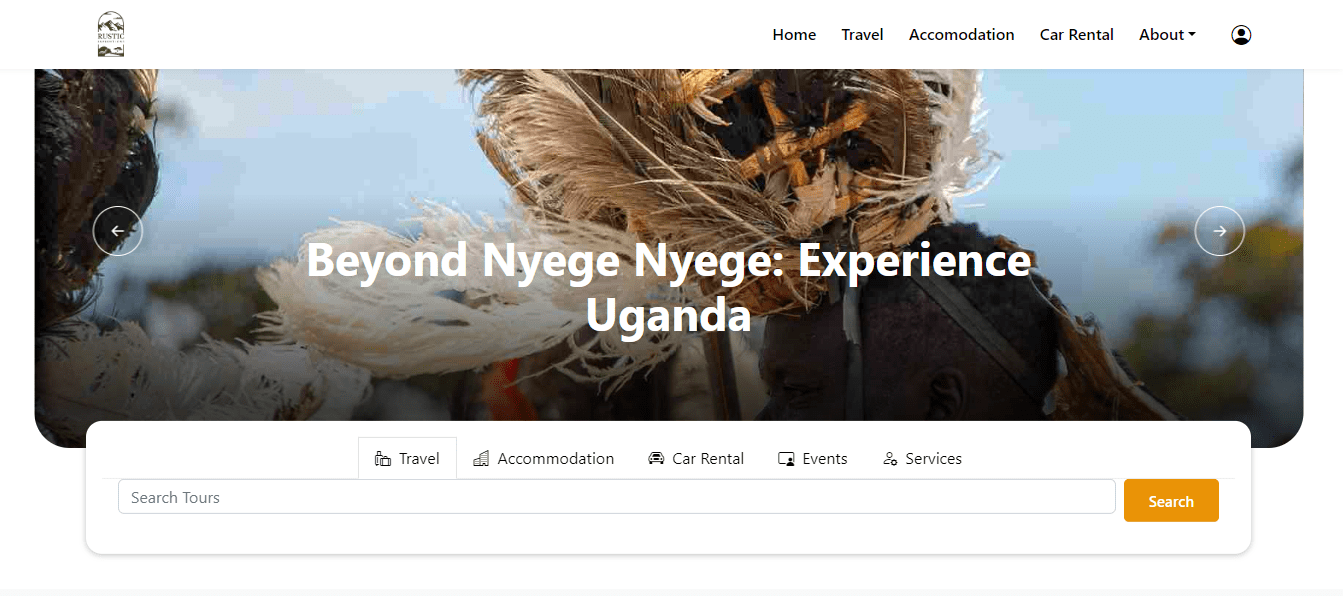 Rustic expeditions website powered by Tripesa